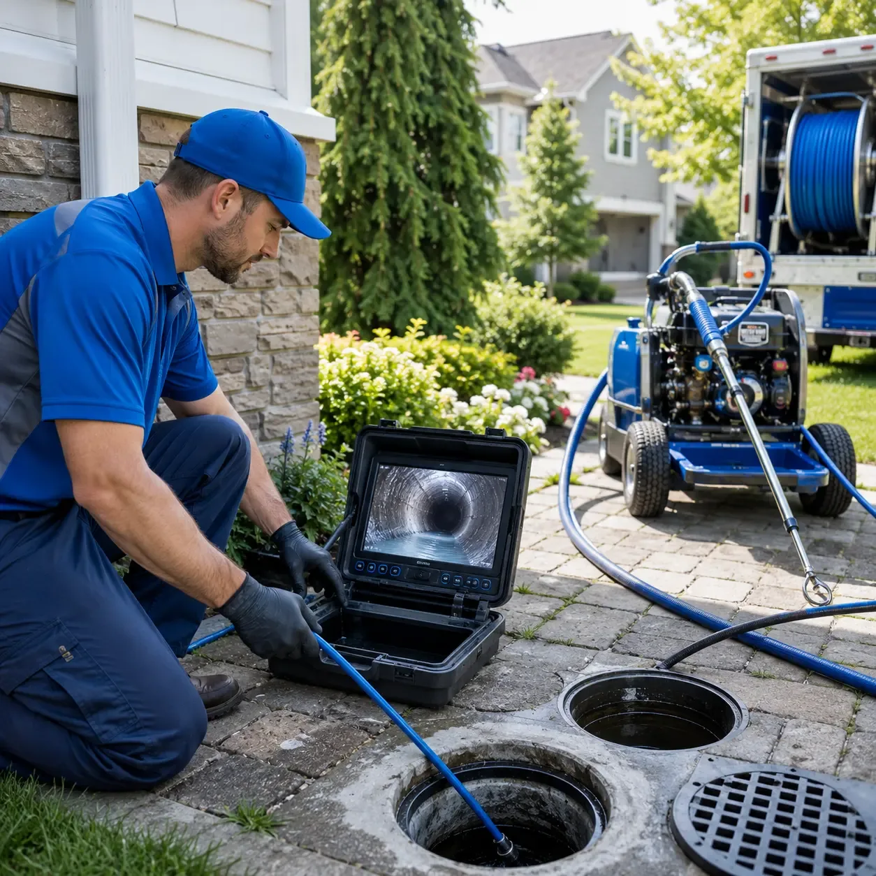 Outdoor drain cleaning professionals serving Eustace, TX