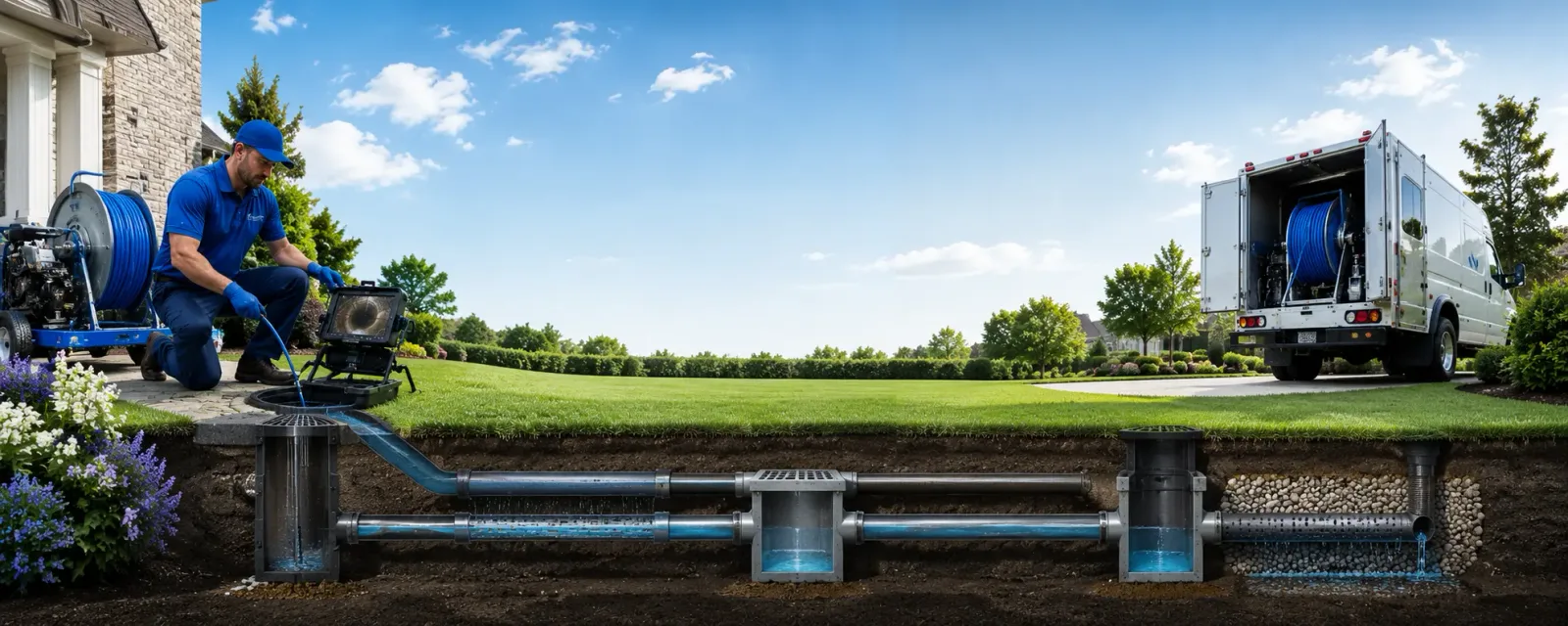 Outdoor drain cleaning information for Eustace, TX